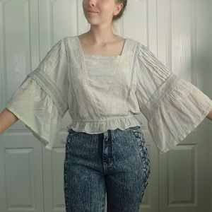 American Eagle Boho Top 100% cotton medium